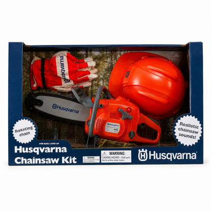 Kit motosierra de juguete para niños Husqvarna